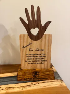 Custom wooden trophies