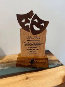 Custom wooden trophies